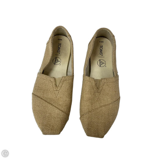 Shoes Flats By Toms In Tan, Size: 9.5