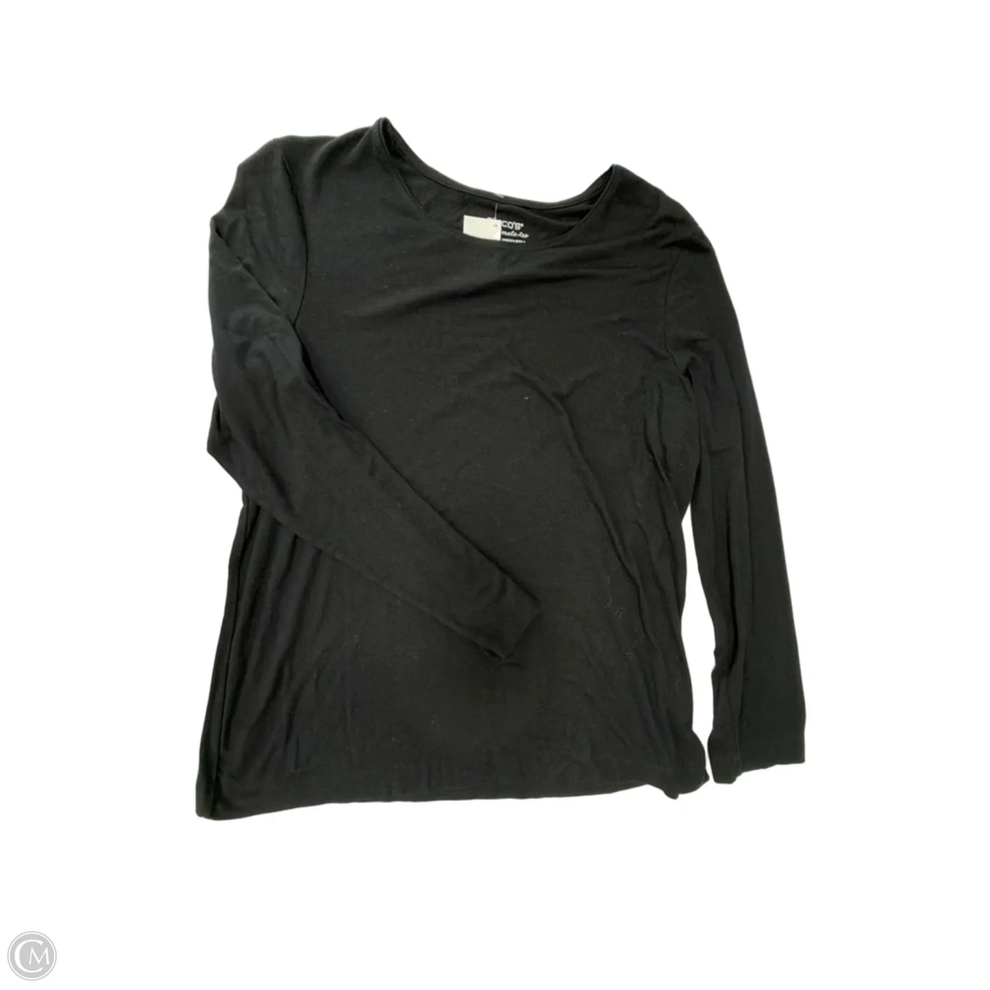 Top Long Sleeve By Chicos In Black, Size: L
