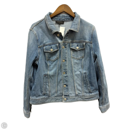 Jacket Denim By Talbots In Blue Denim, Size: Xl