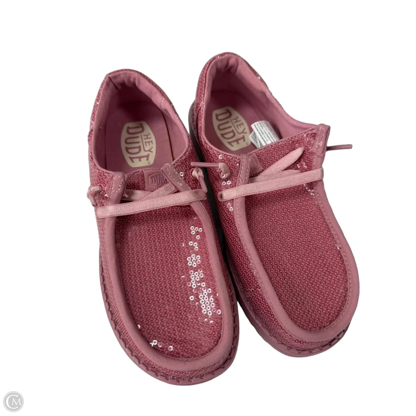 Shoes Flats By Hey Dude In Pink, Size: 6