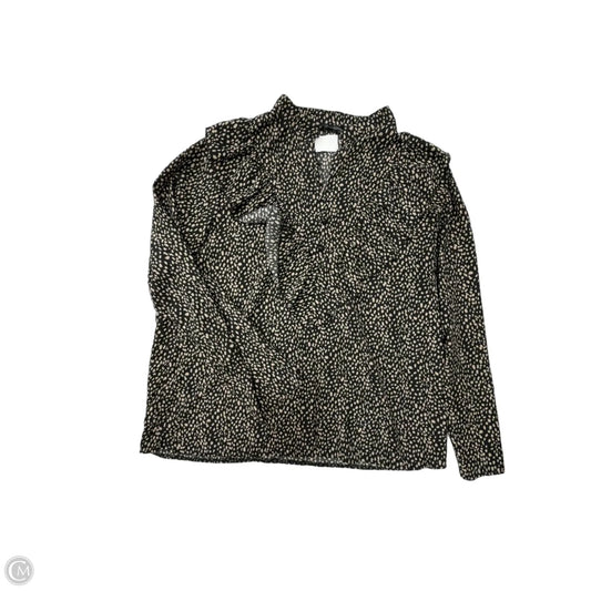 Top Long Sleeve By Prettygarden In Black & Tan, Size: Xl