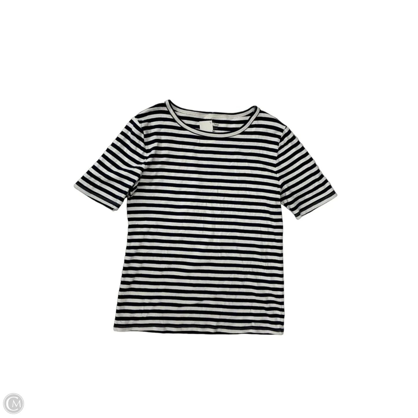 Top Short Sleeve By J. Crew In Striped Pattern, Size: L