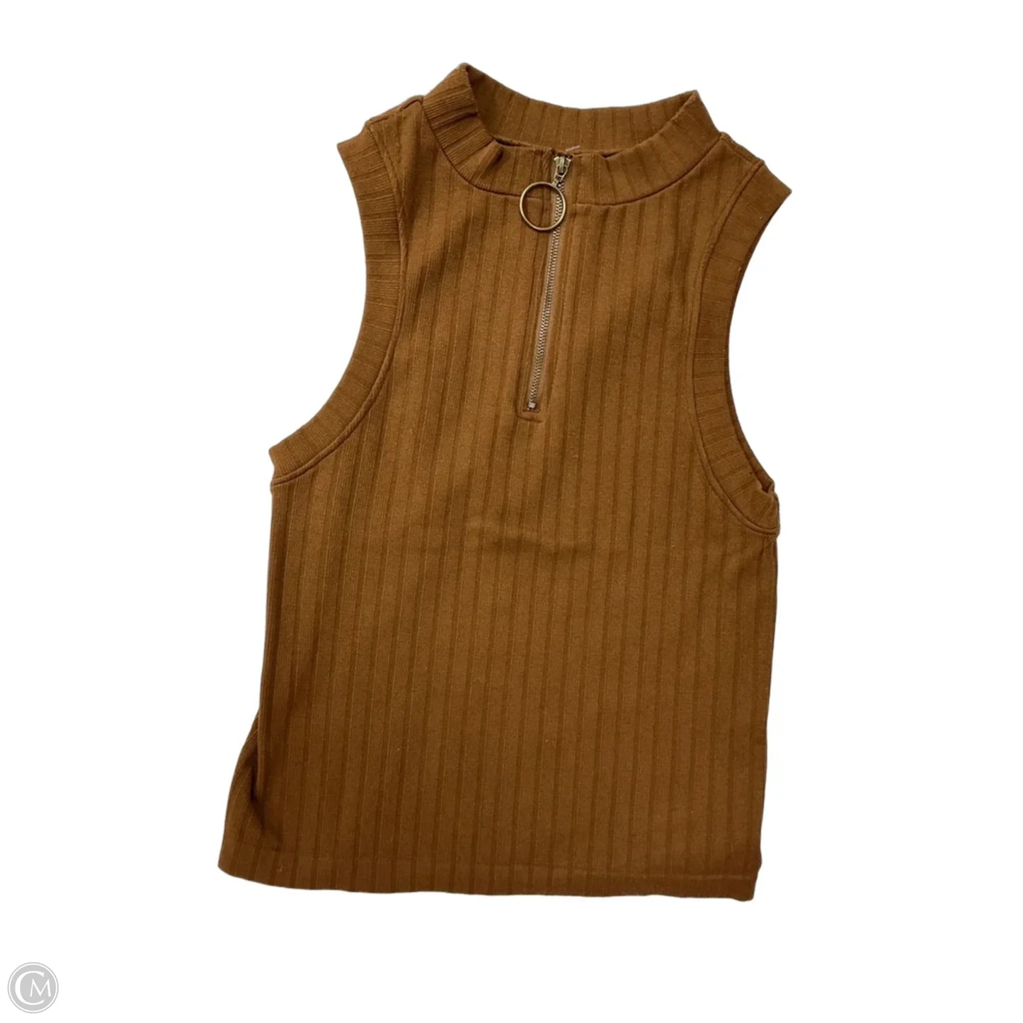 Top Sleeveless By Cotton Candy In Brown, Size: M