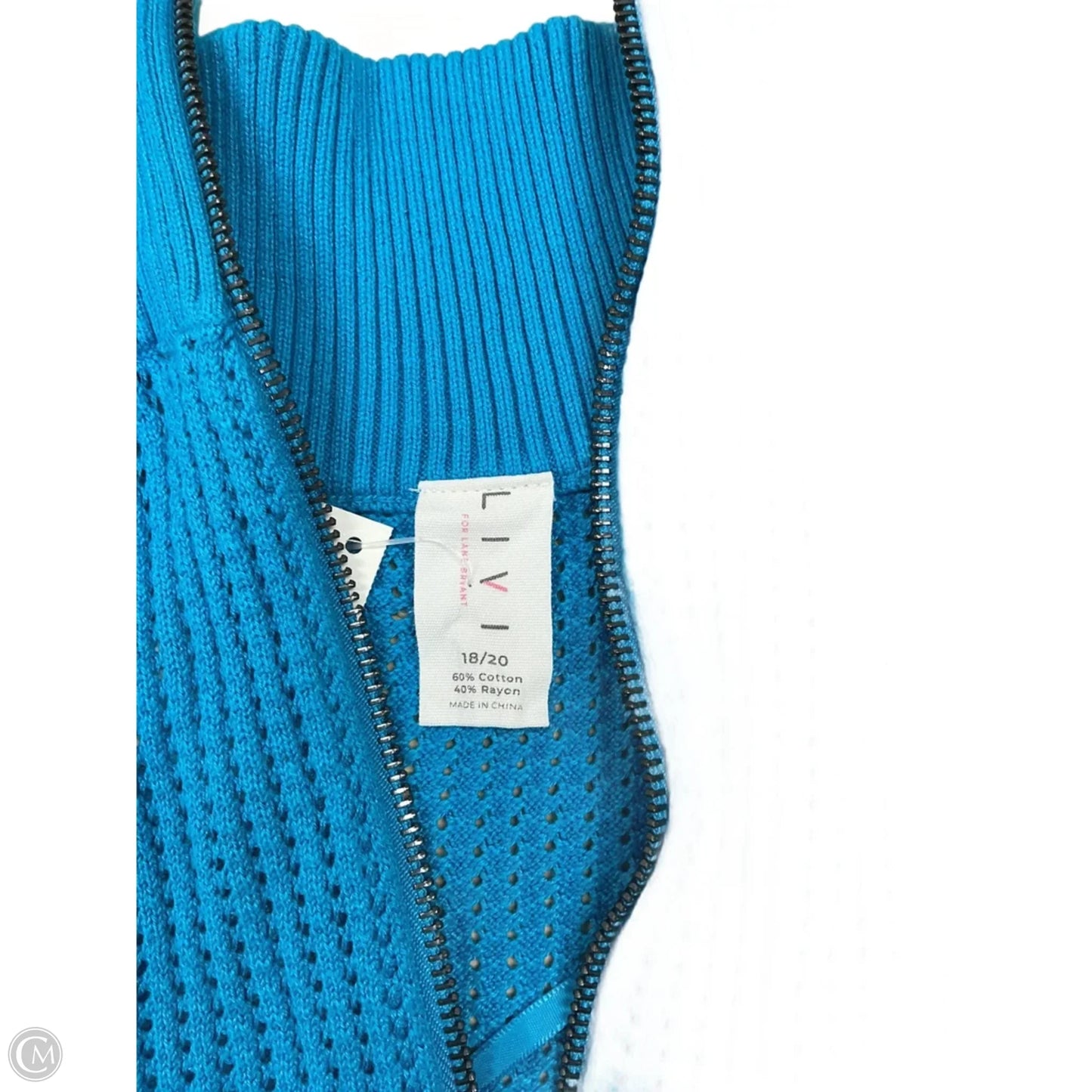Top Short Sleeve By Livi Active In Blue & Brown, Size: 2x
