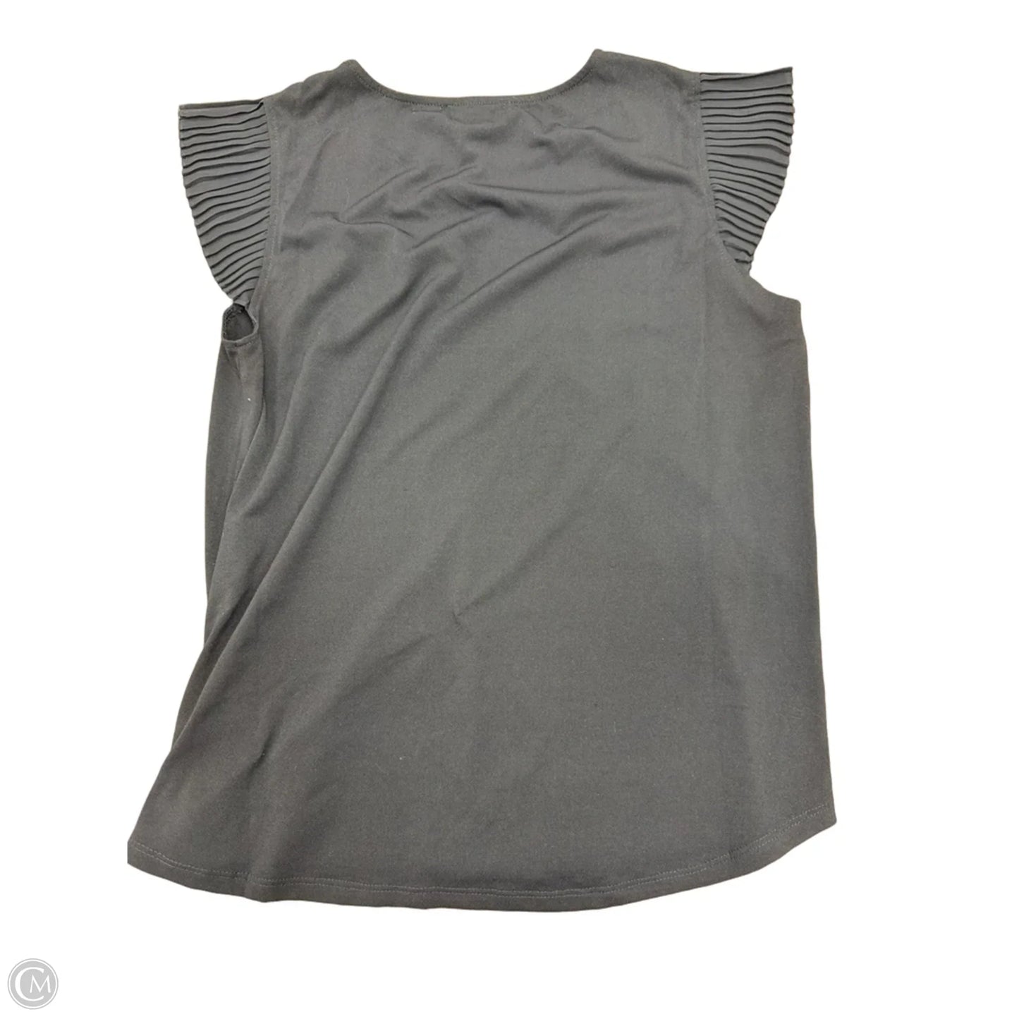 Top Short Sleeve By Adrianna Papell In Black, Size: M