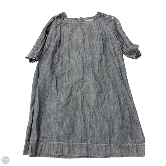 Dress Casual Midi By Talbots In Blue Denim, Size: 2x