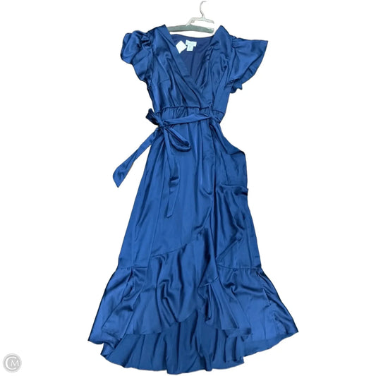 Dress Casual Maxi By Nicole Miller In Blue, Size: L