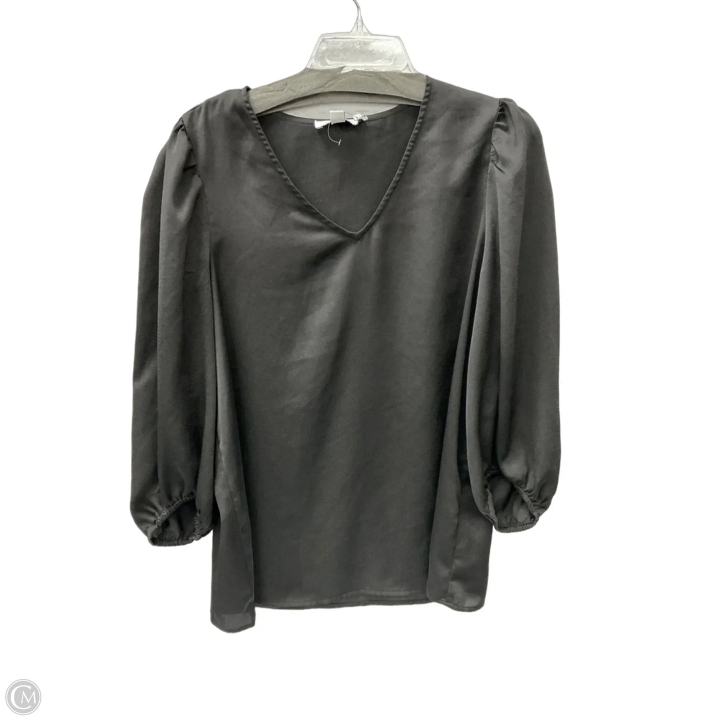 Top Long Sleeve By Nine West Apparel In Black, Size: L