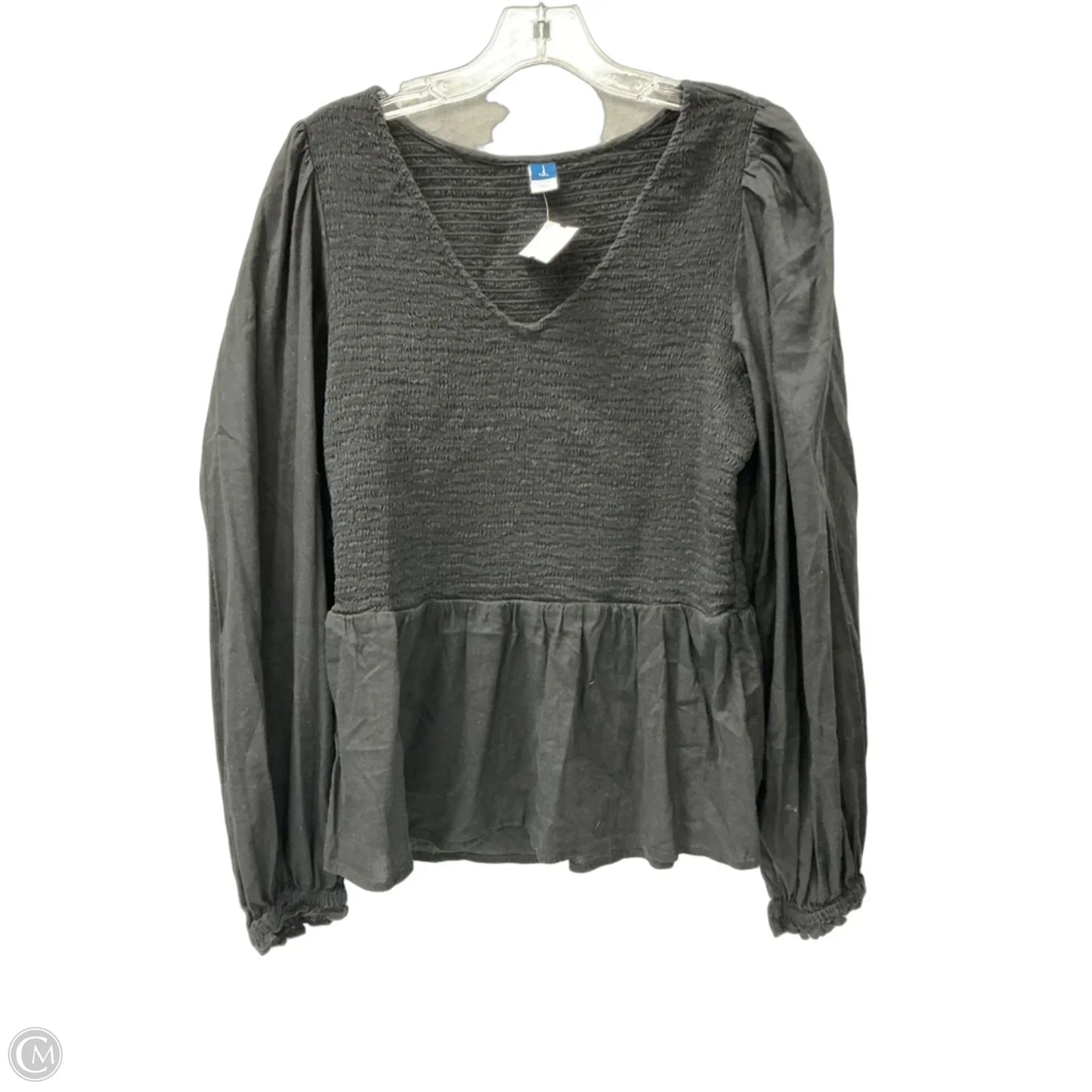 Top Long Sleeve By Old Navy In Black, Size: L