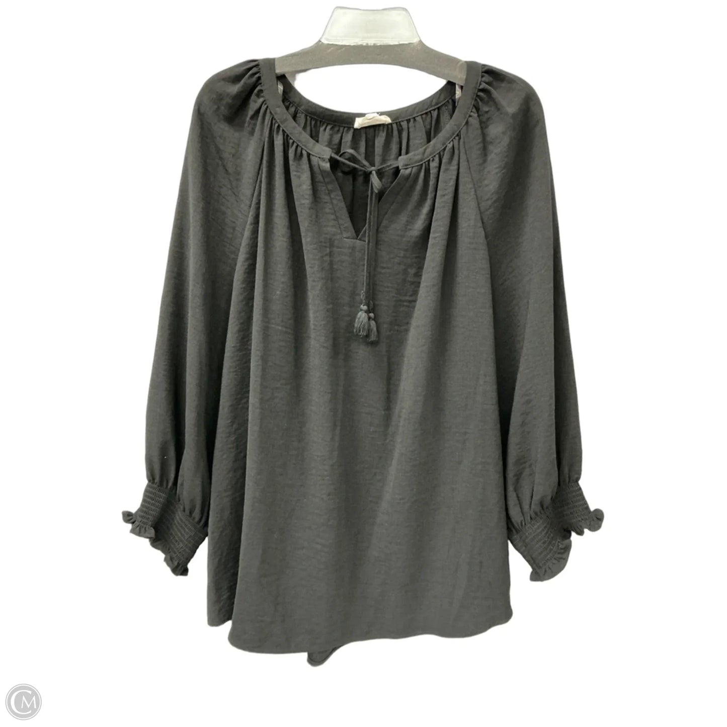 Top Long Sleeve By West Bound In Black, Size: 2x