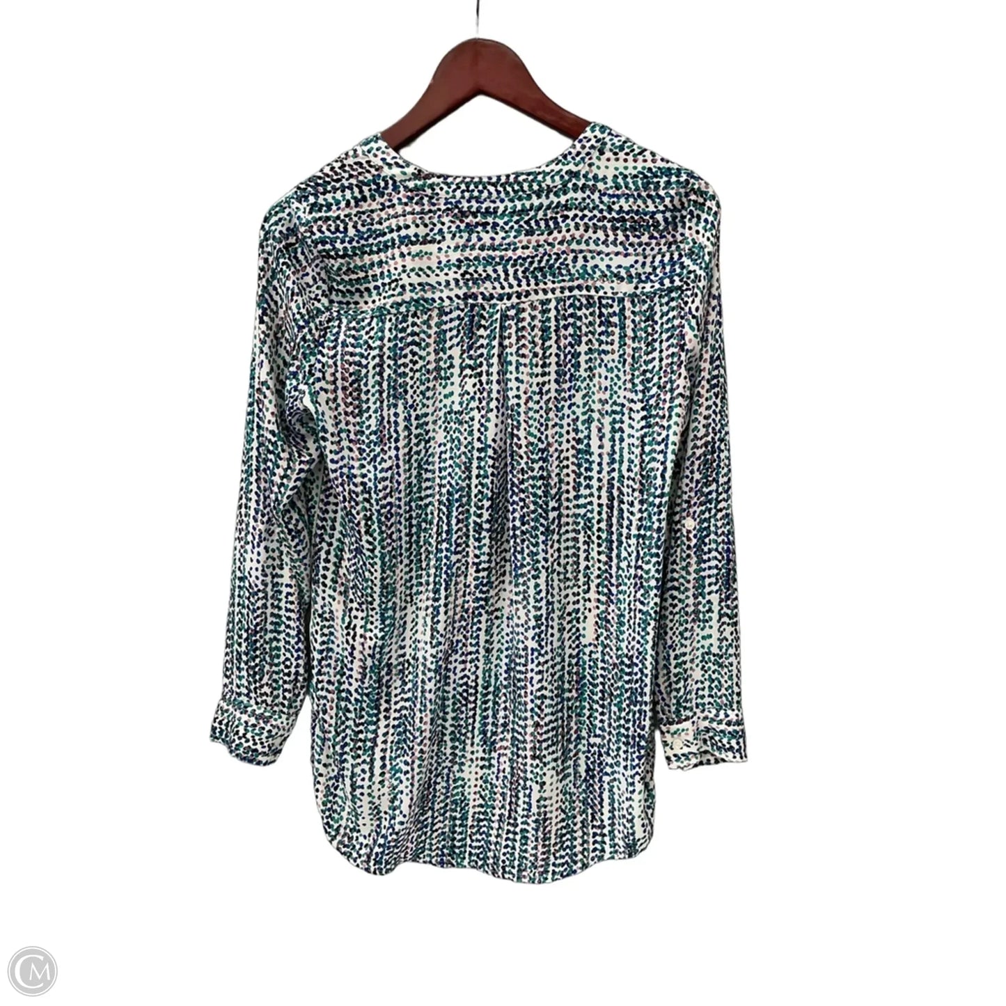 Top Long Sleeve By Apt 9 In Blue, Size: Xs