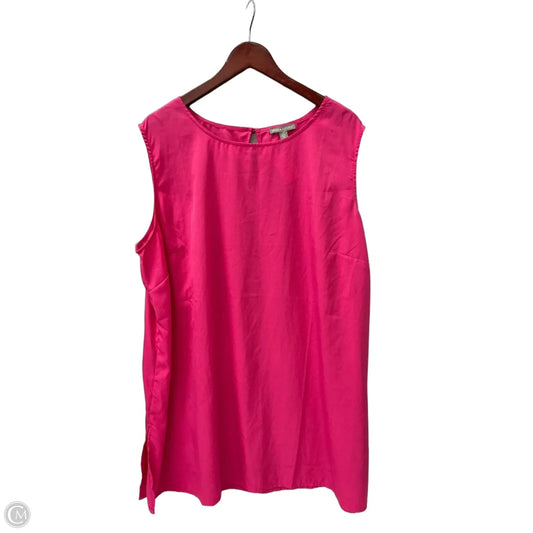 Top Sleeveless By Jessica London In Pink, Size: 2x