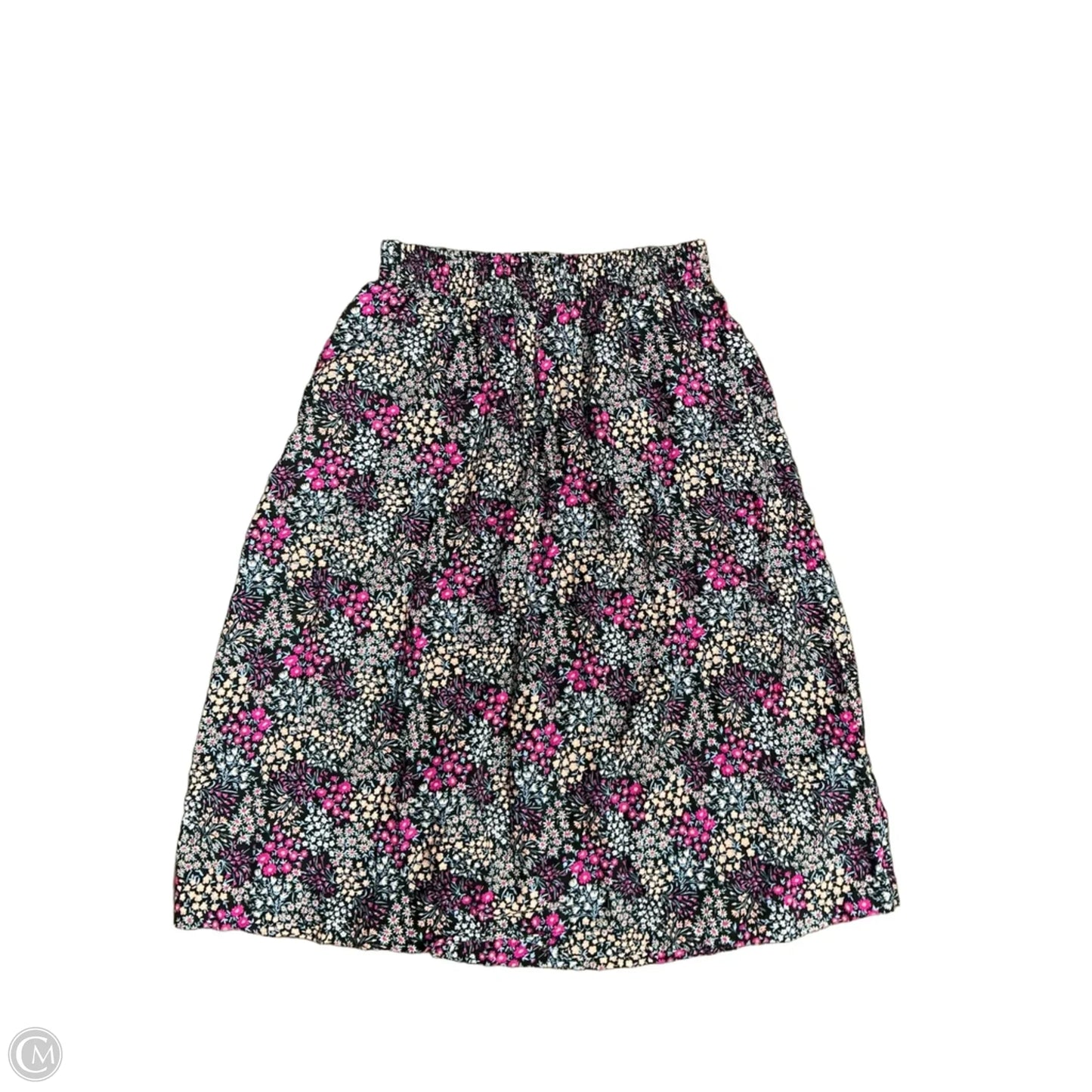 Skirt Midi By Croft And Barrow In Floral Print, Size: Xs