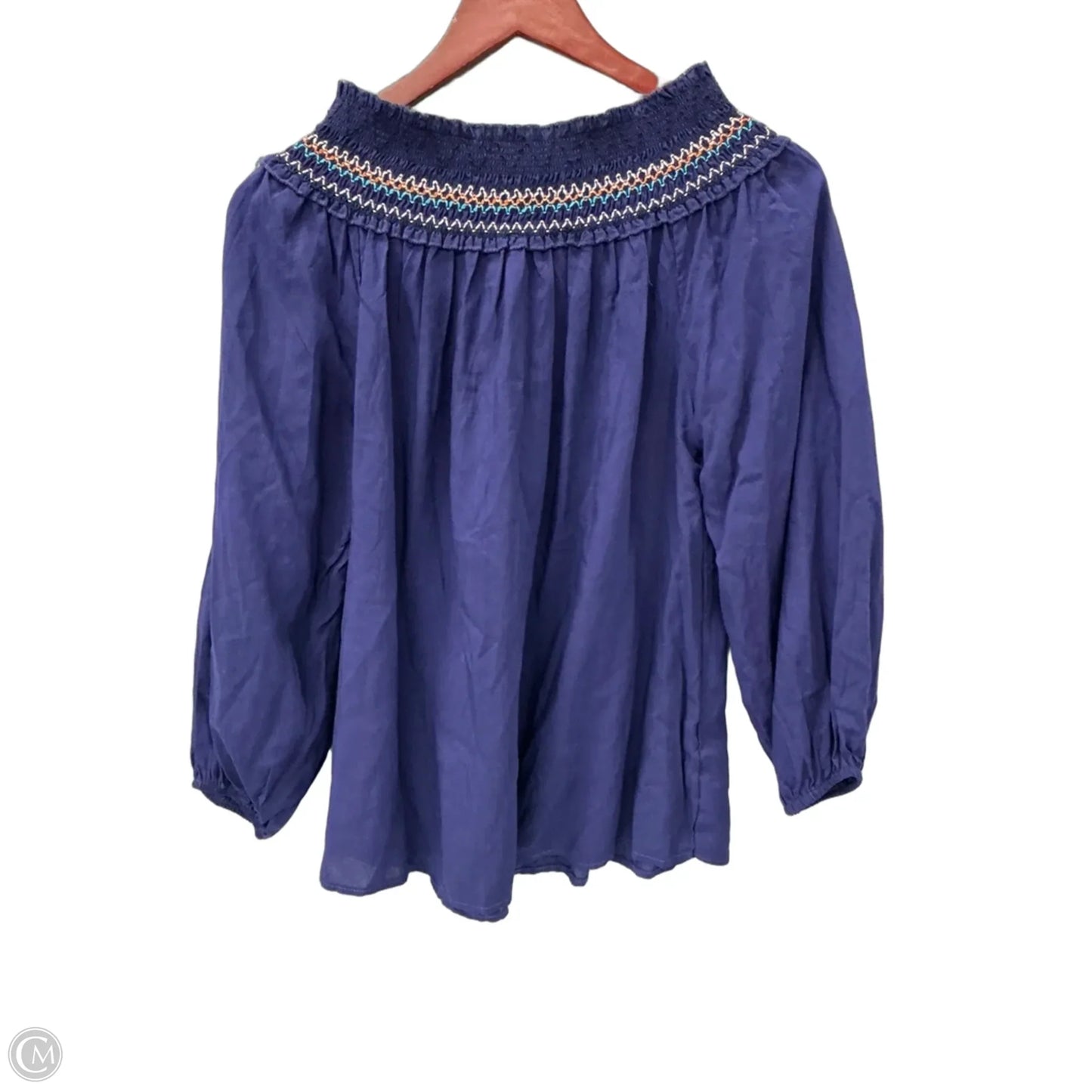 Top Long Sleeve By Clothes Mentor In Blue, Size: S