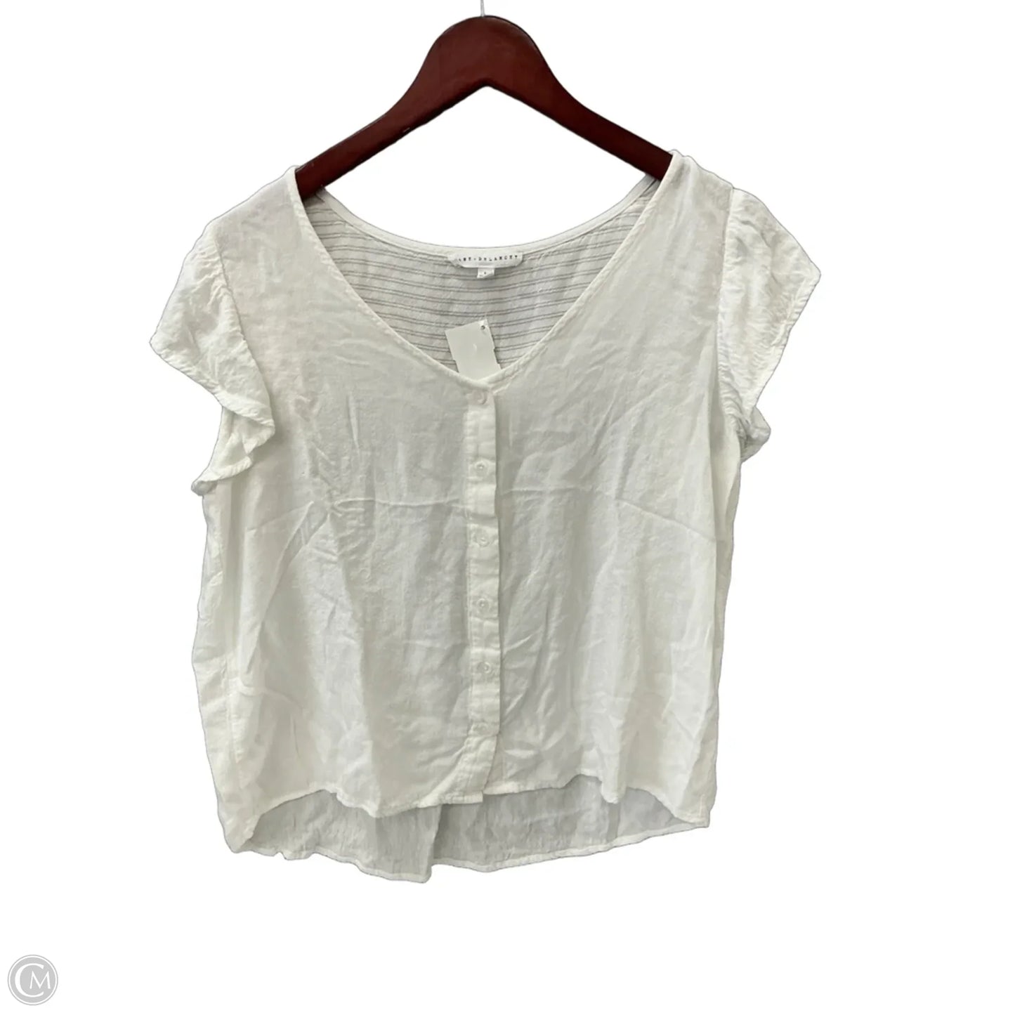 Top Short Sleeve By Jane And Delancey In White, Size: S