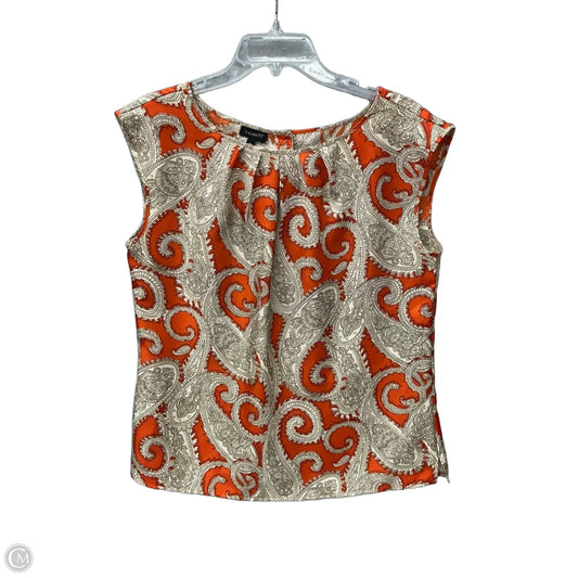 Top Sleeveless By Talbots In Orange, Size: L