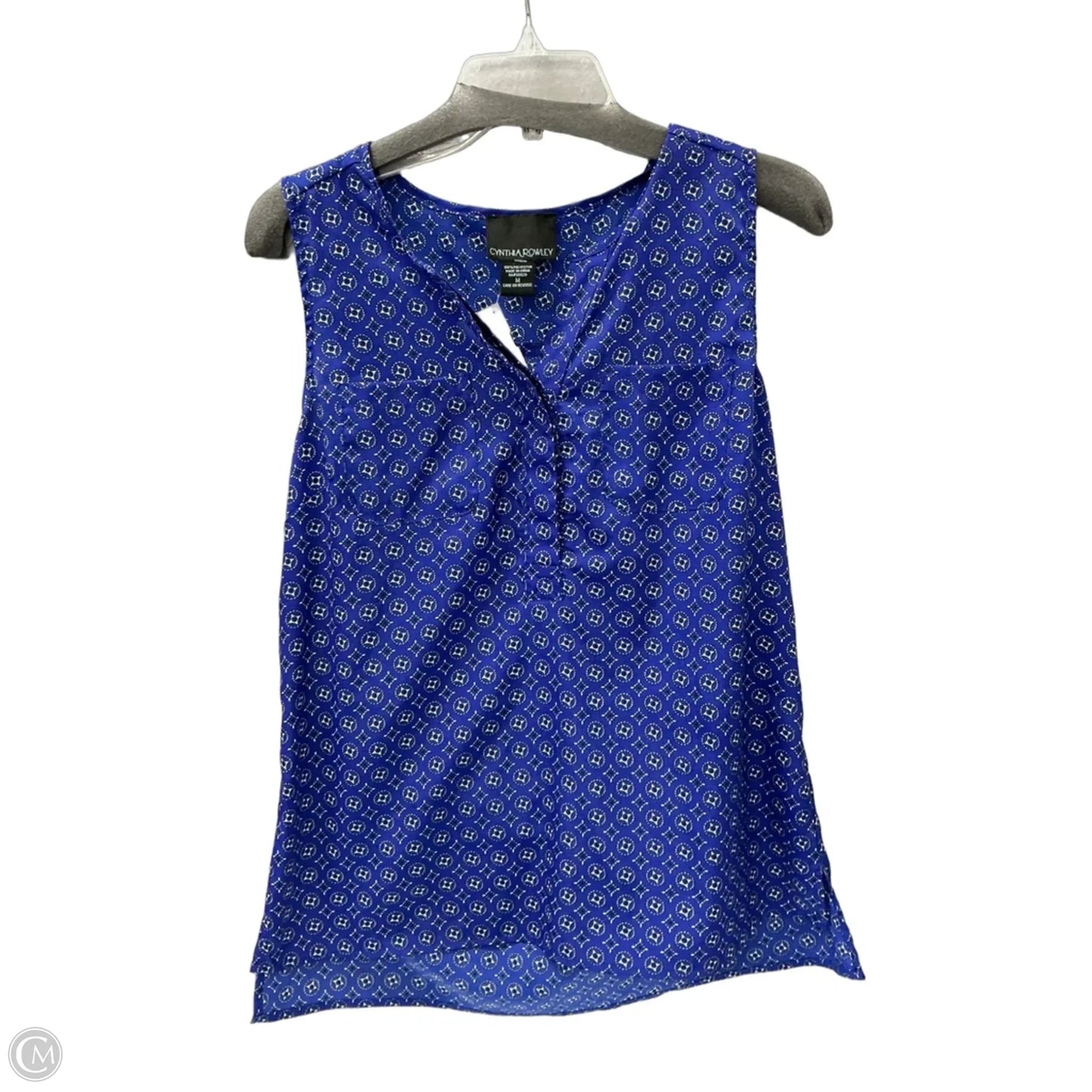 Top Sleeveless By Cynthia Rowley In Blue, Size: M