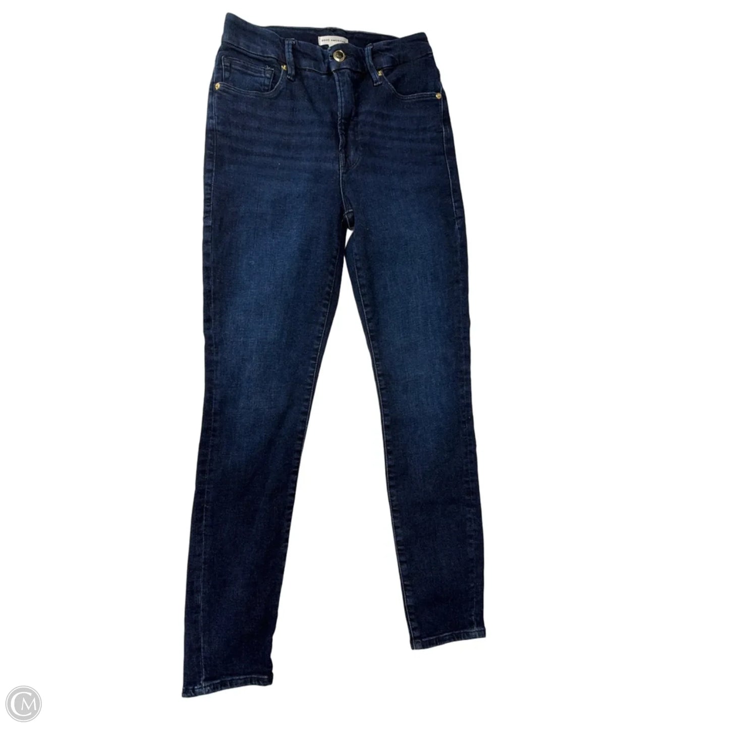 Jeans Skinny By Good American In Blue Denim, Size: 4
