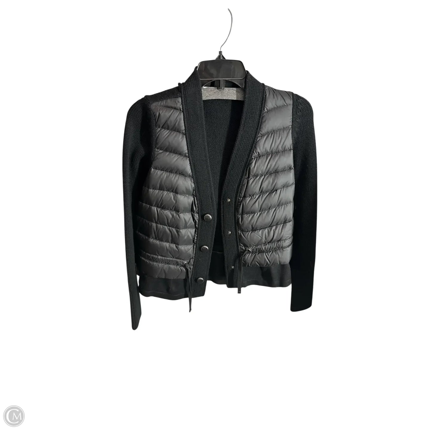 Jacket Luxury Designer By Moncler In Black, Size: Xs