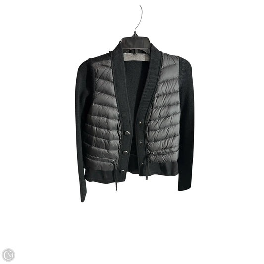 Jacket Luxury Designer By Moncler In Black, Size: Xs