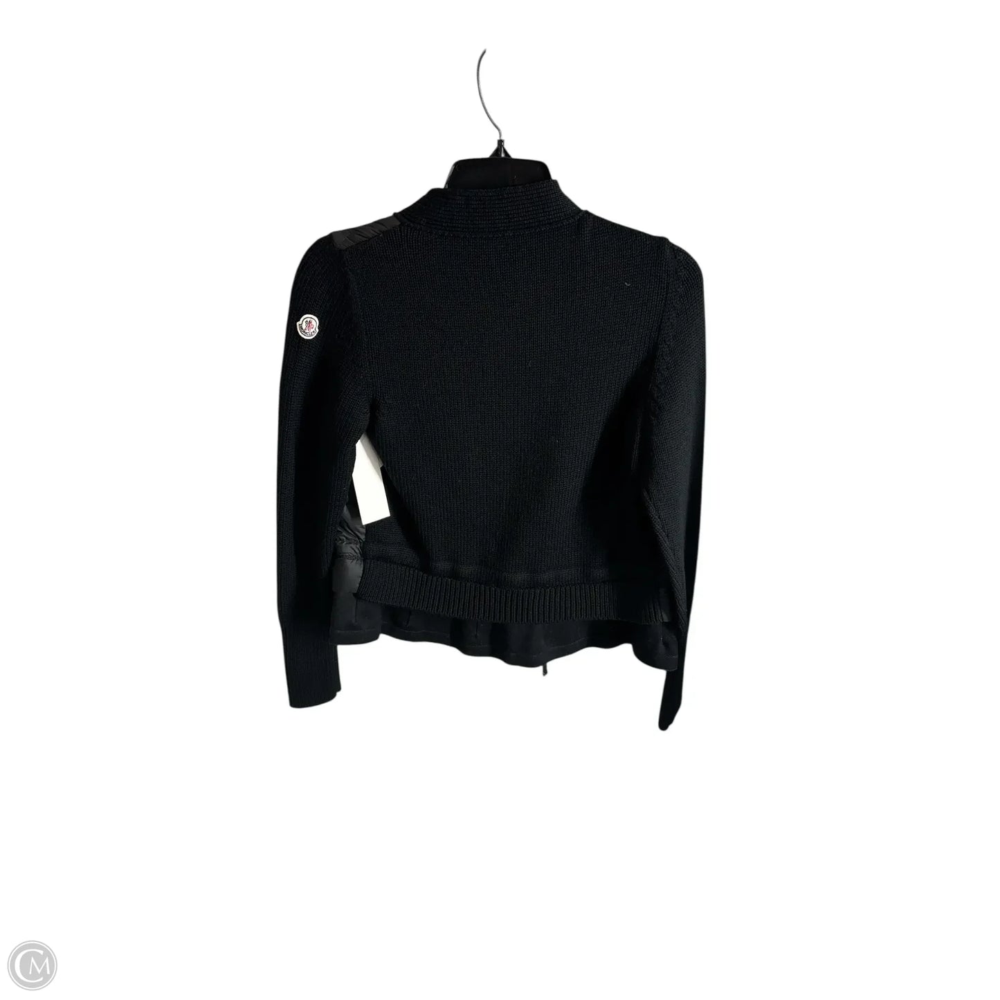 Jacket Luxury Designer By Moncler In Black, Size: Xs