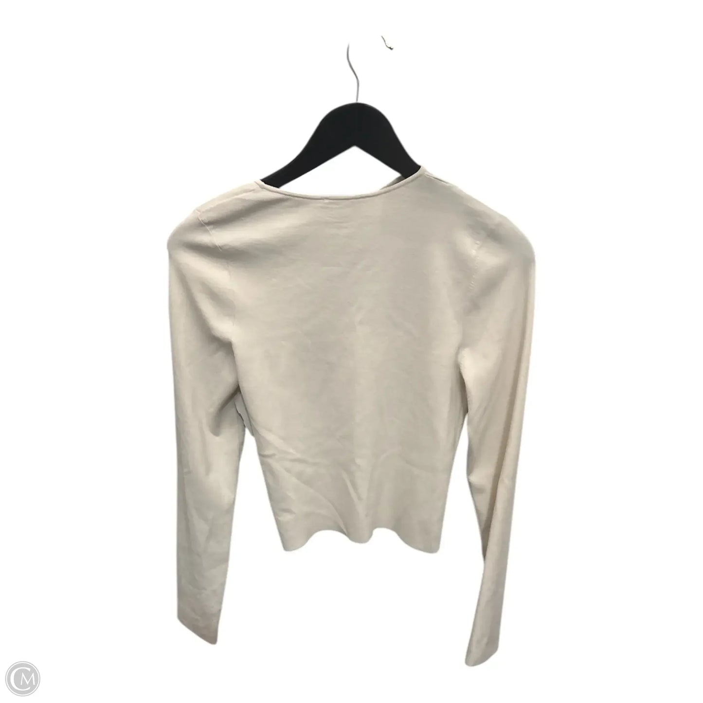Top Long Sleeve By Clothes Mentor In Cream, Size: L