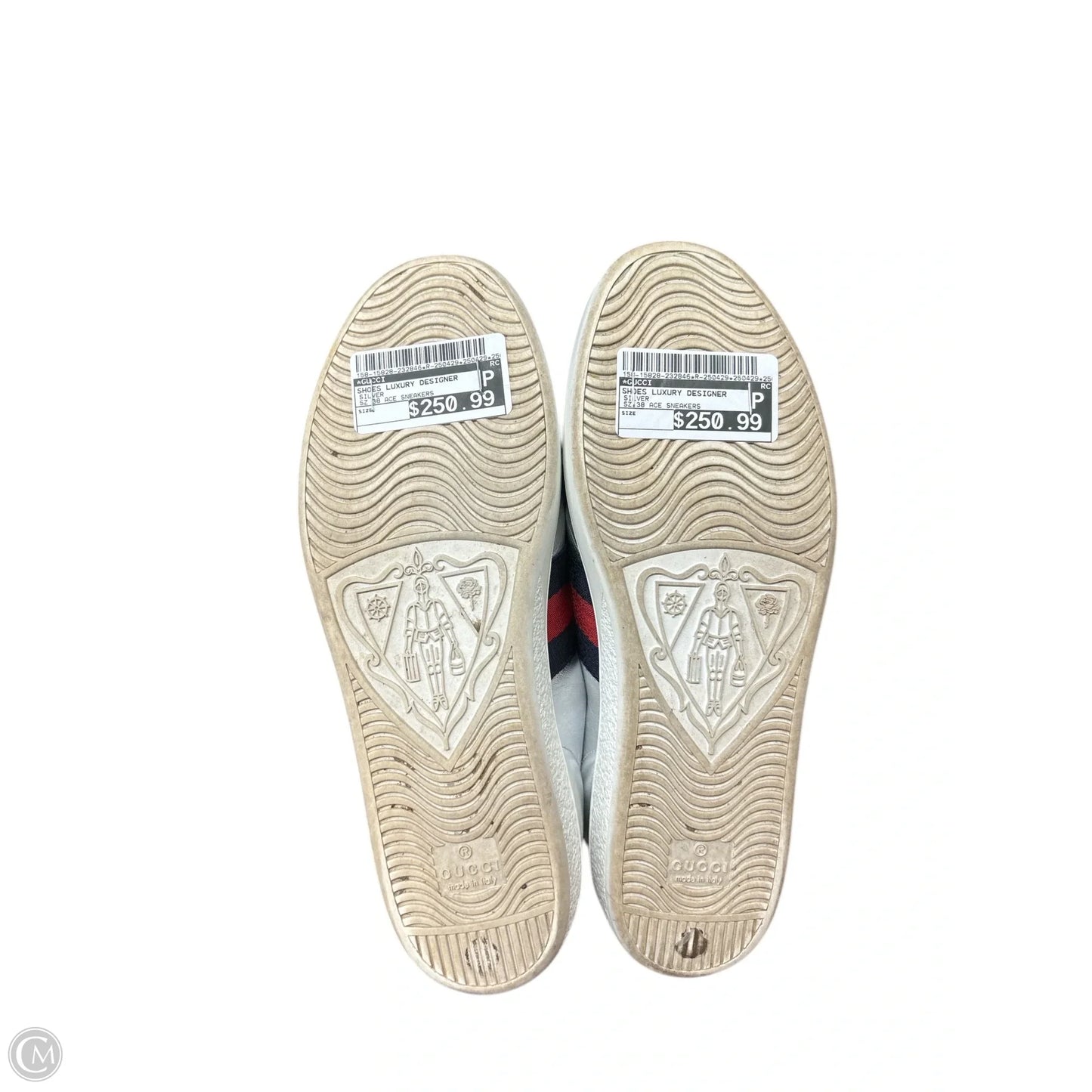 Shoes Luxury Designer By Gucci In Silver
