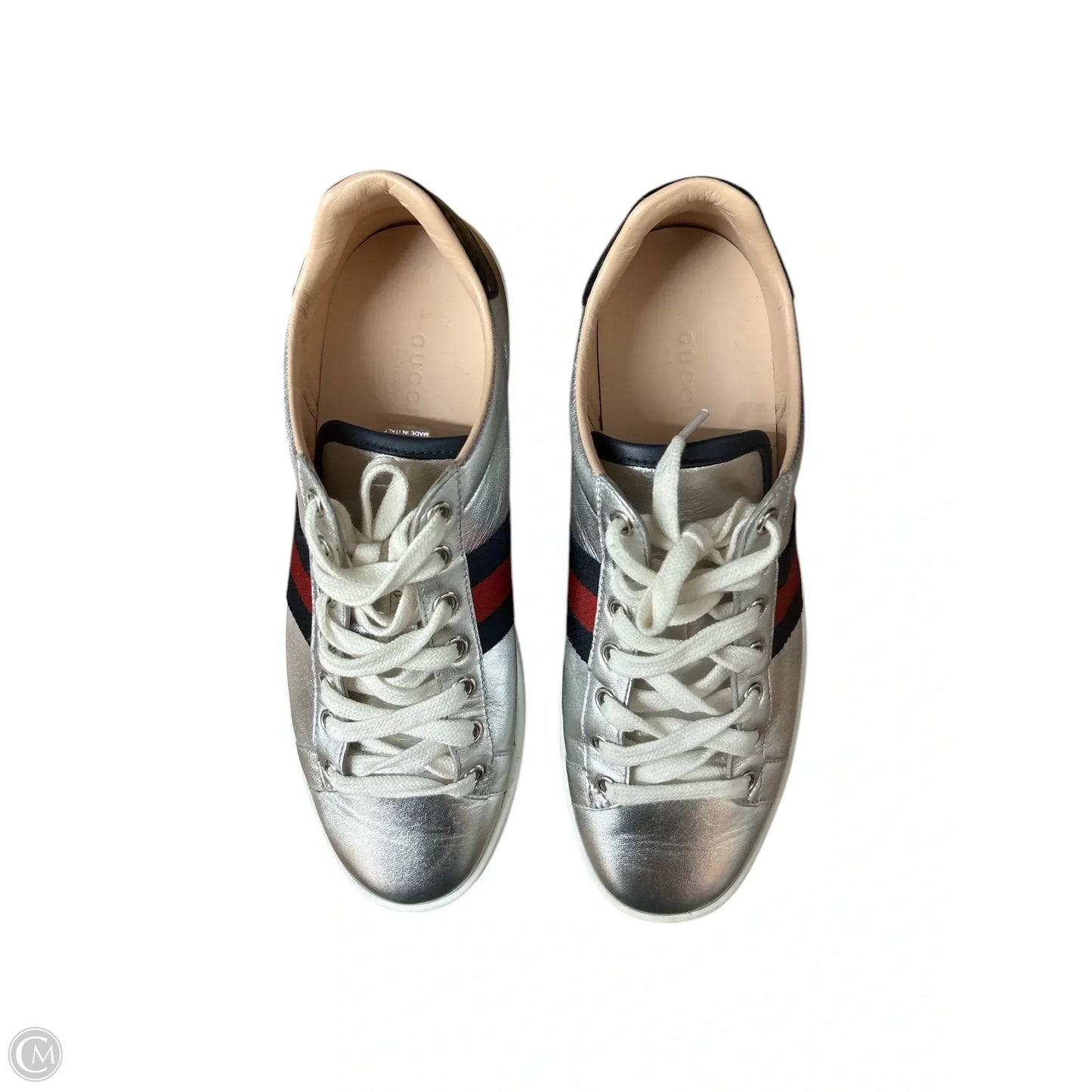 Shoes Luxury Designer By Gucci In Silver