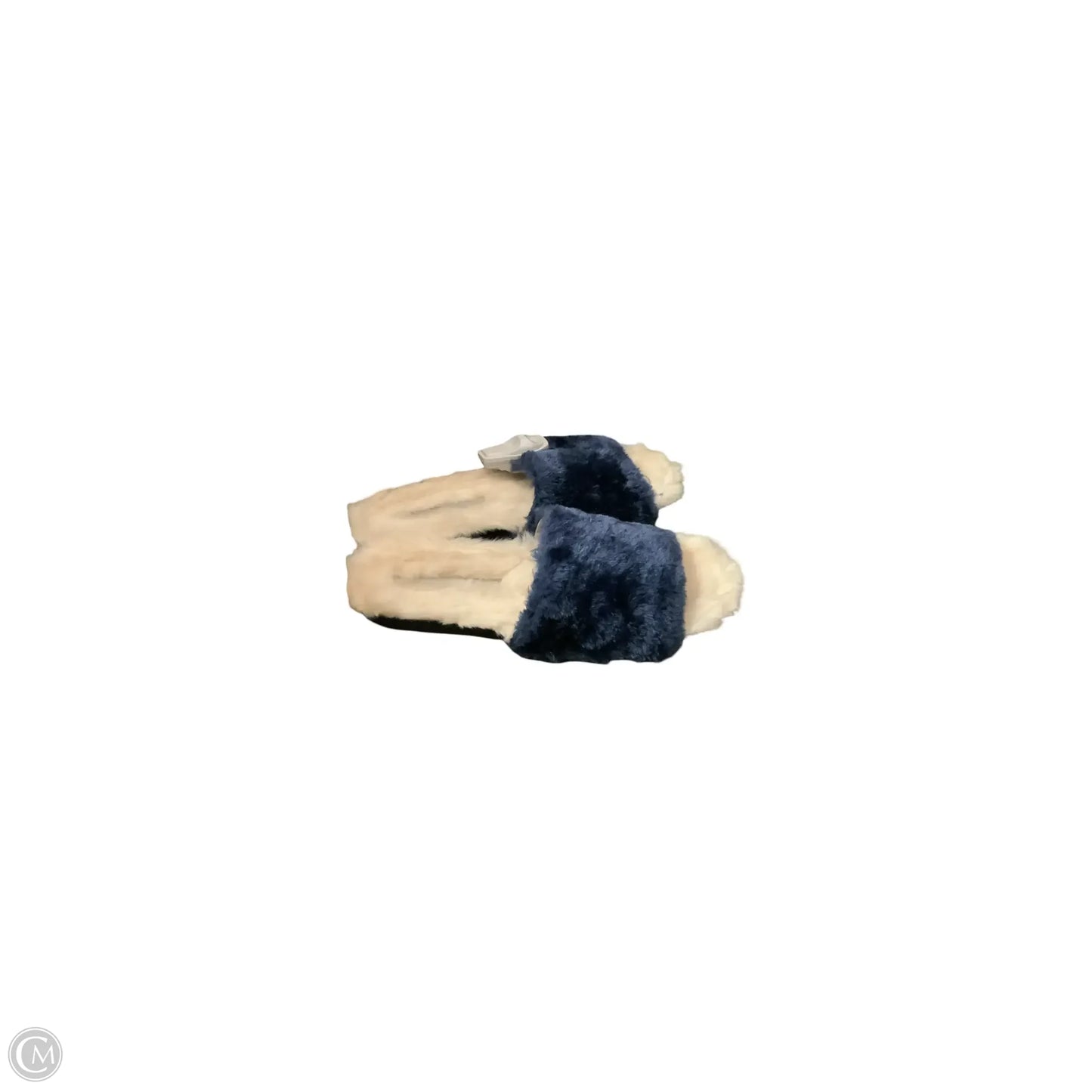 Sandals Flats By Logo In Blue, Size: 9.5