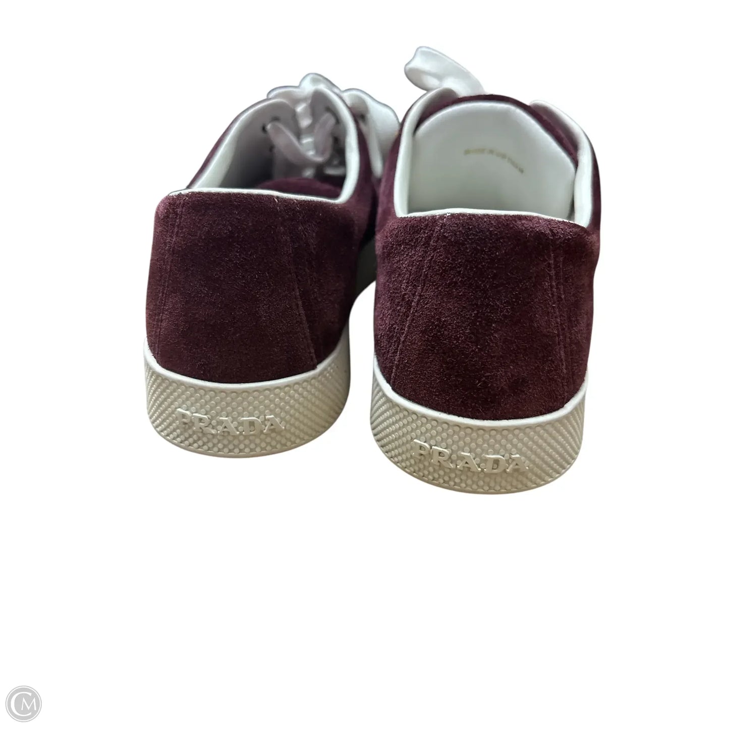 Shoes Luxury Designer By Prada In Maroon
