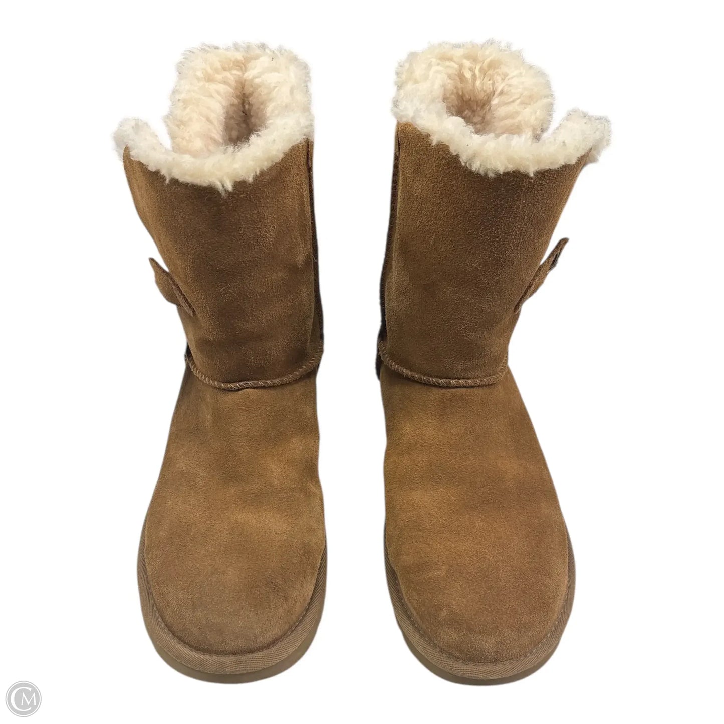 Boots Designer By Ugg In Brown, Size: 8
