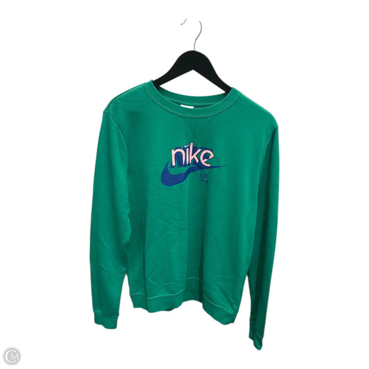 Sweatshirt Crewneck By Nike Apparel In Green, Size: L