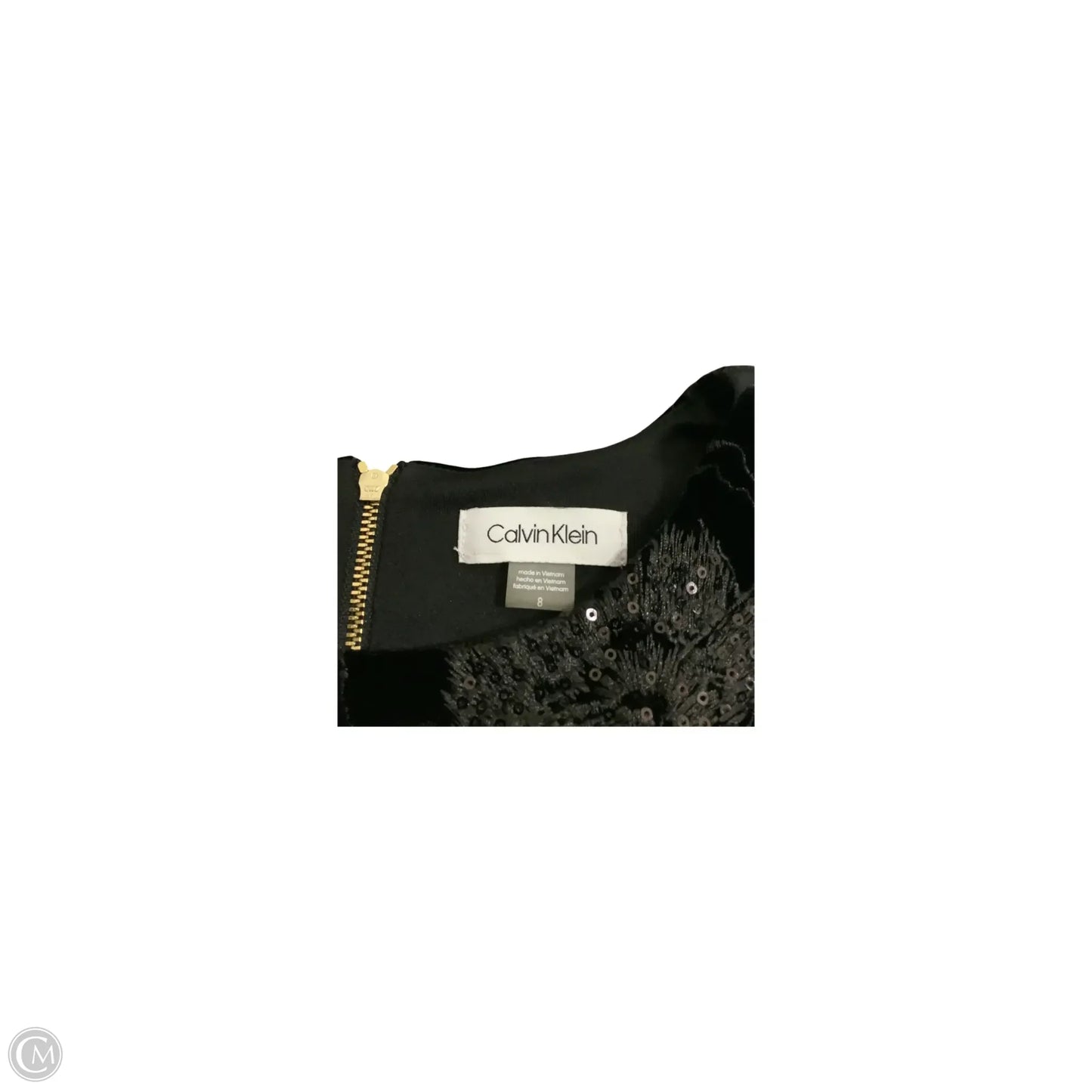 Dress Casual Midi By Calvin Klein In Black, Size: 8