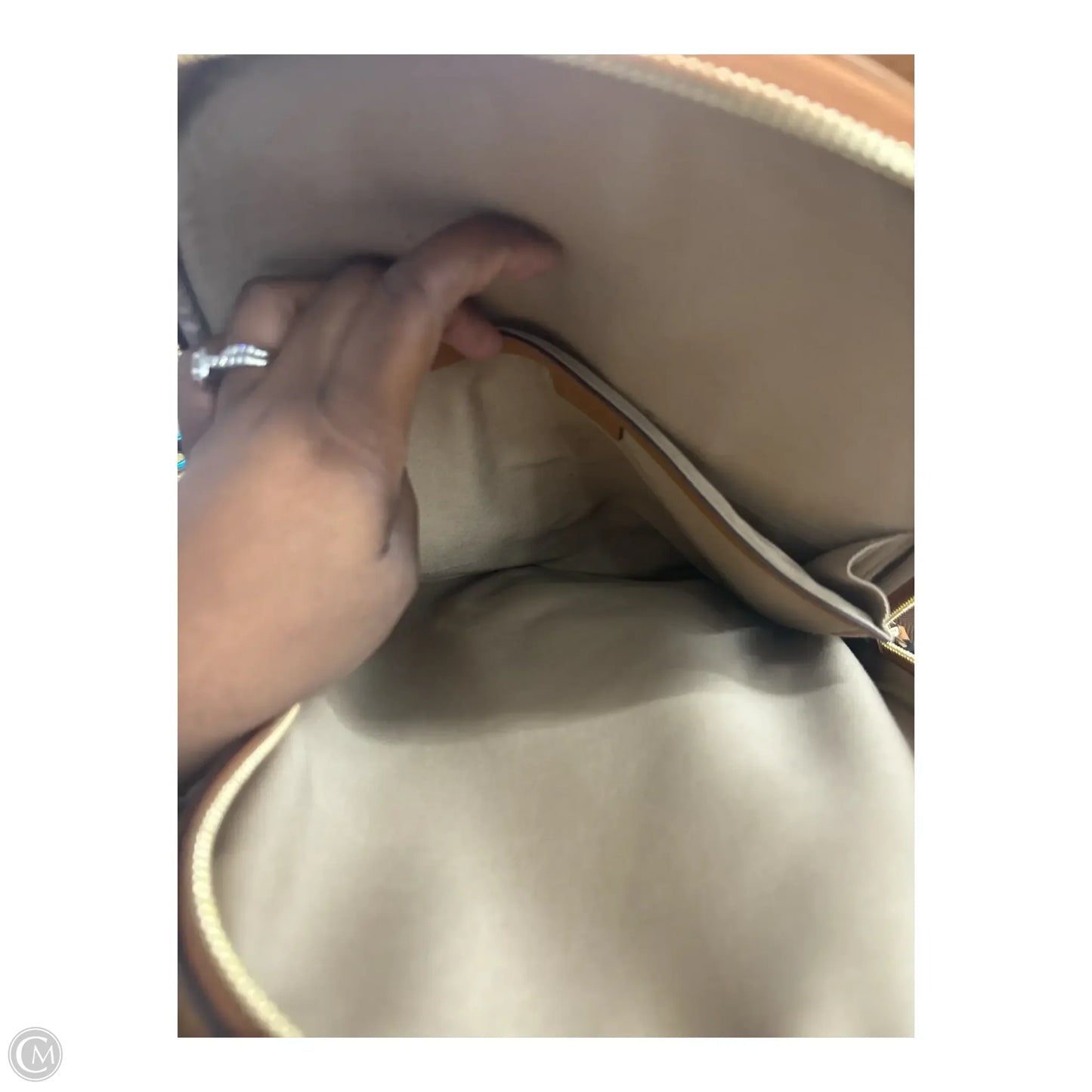 Backpack Luxury Designer By Mcm, Size: Large