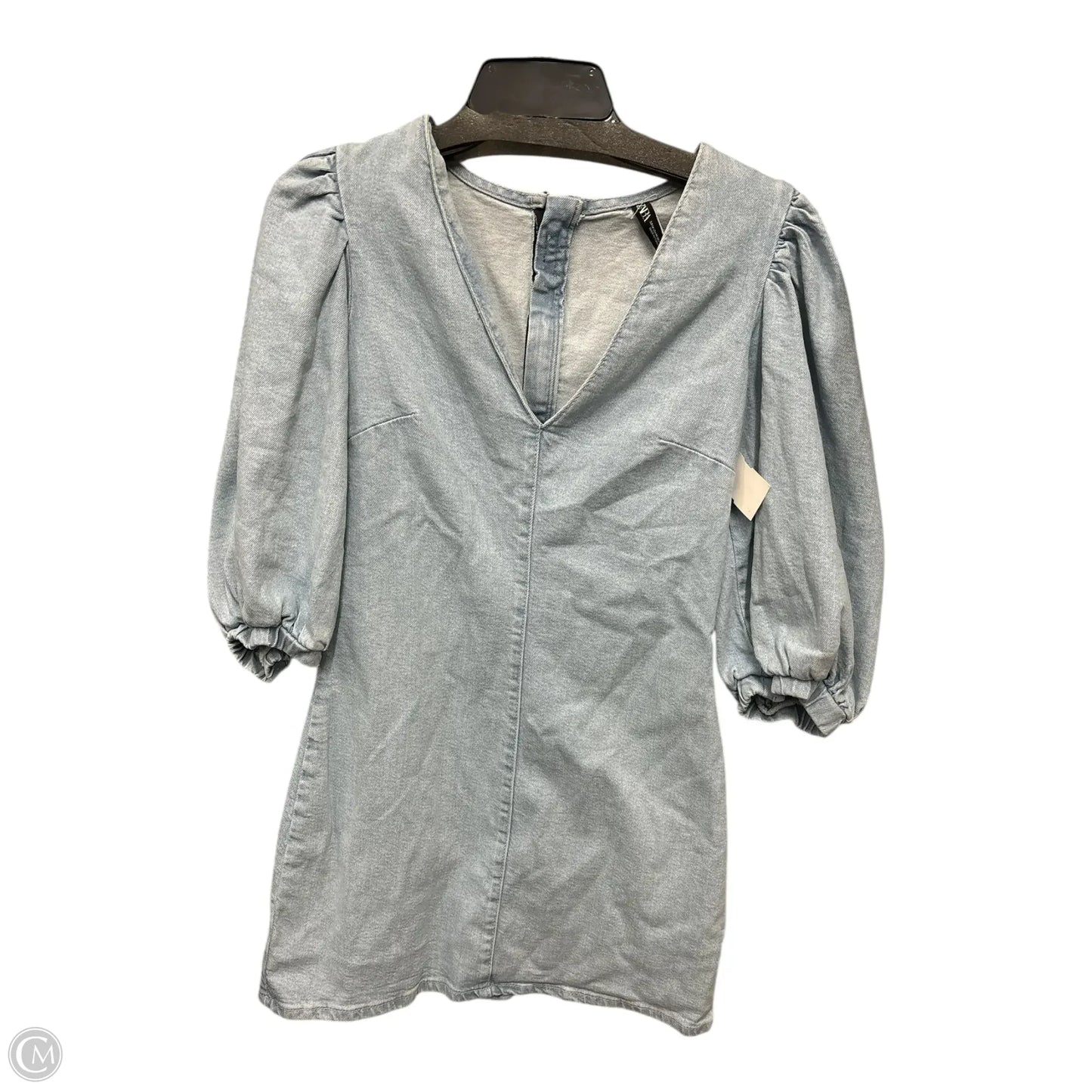 Dress Casual Short By Zara In Blue, Size: M