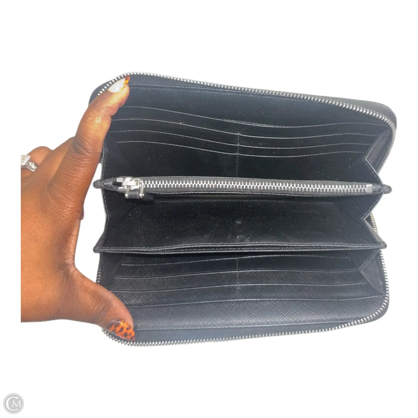 Wallet Luxury Designer By Prada, Size: Large
