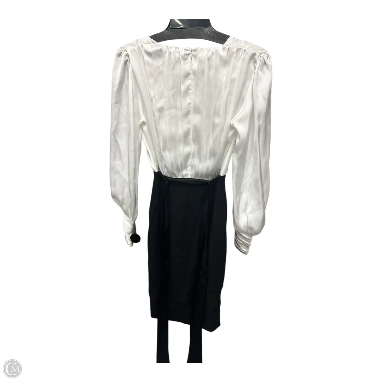 Dress Casual Midi By White House Black Market In Black & White, Size: 2
