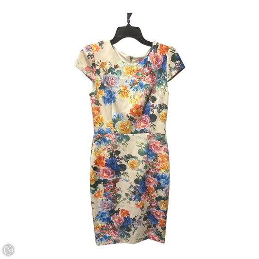 Dress Casual Midi By Betsey Johnson In Floral Print, Size: 4