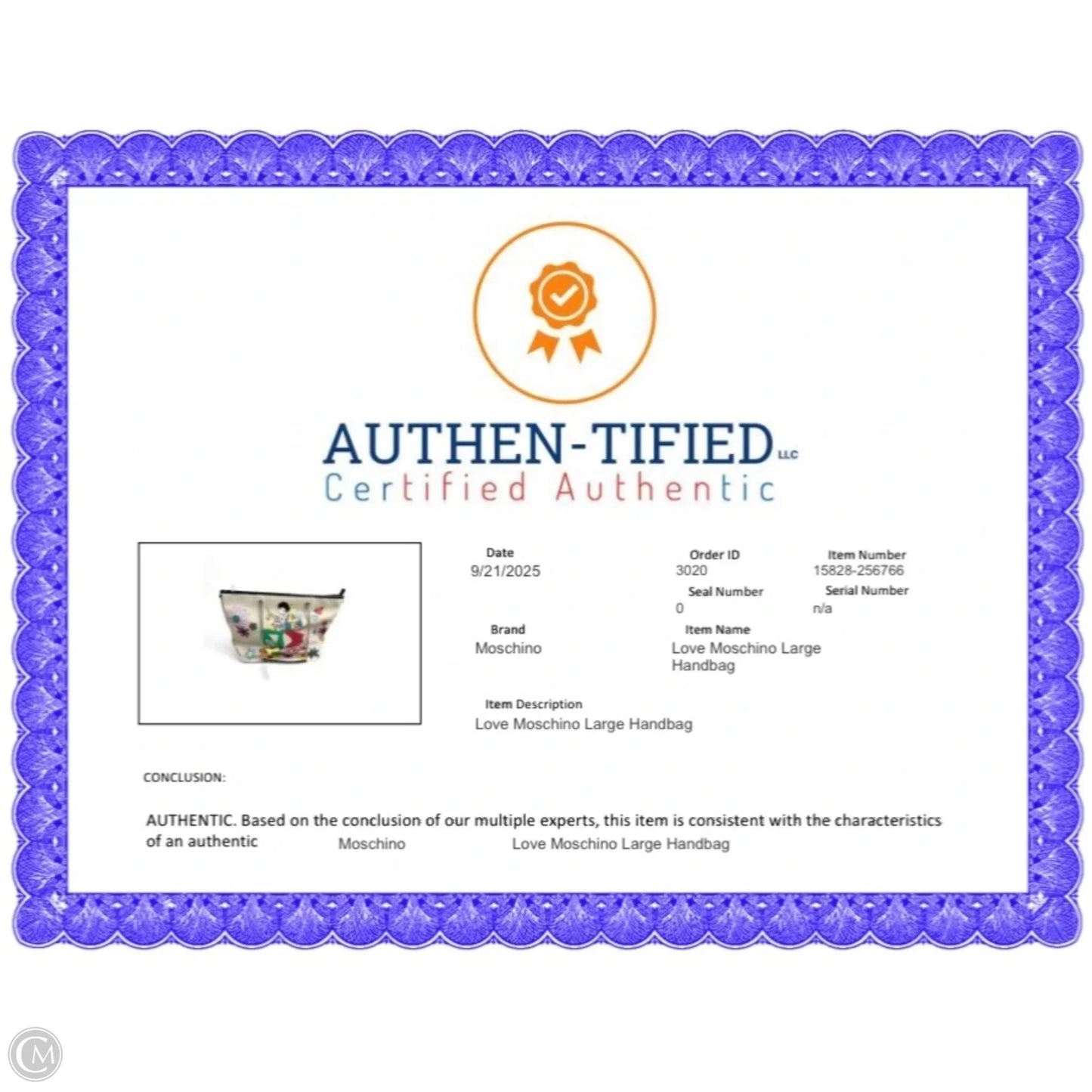 Handbag By Love Moschino, Size: Large