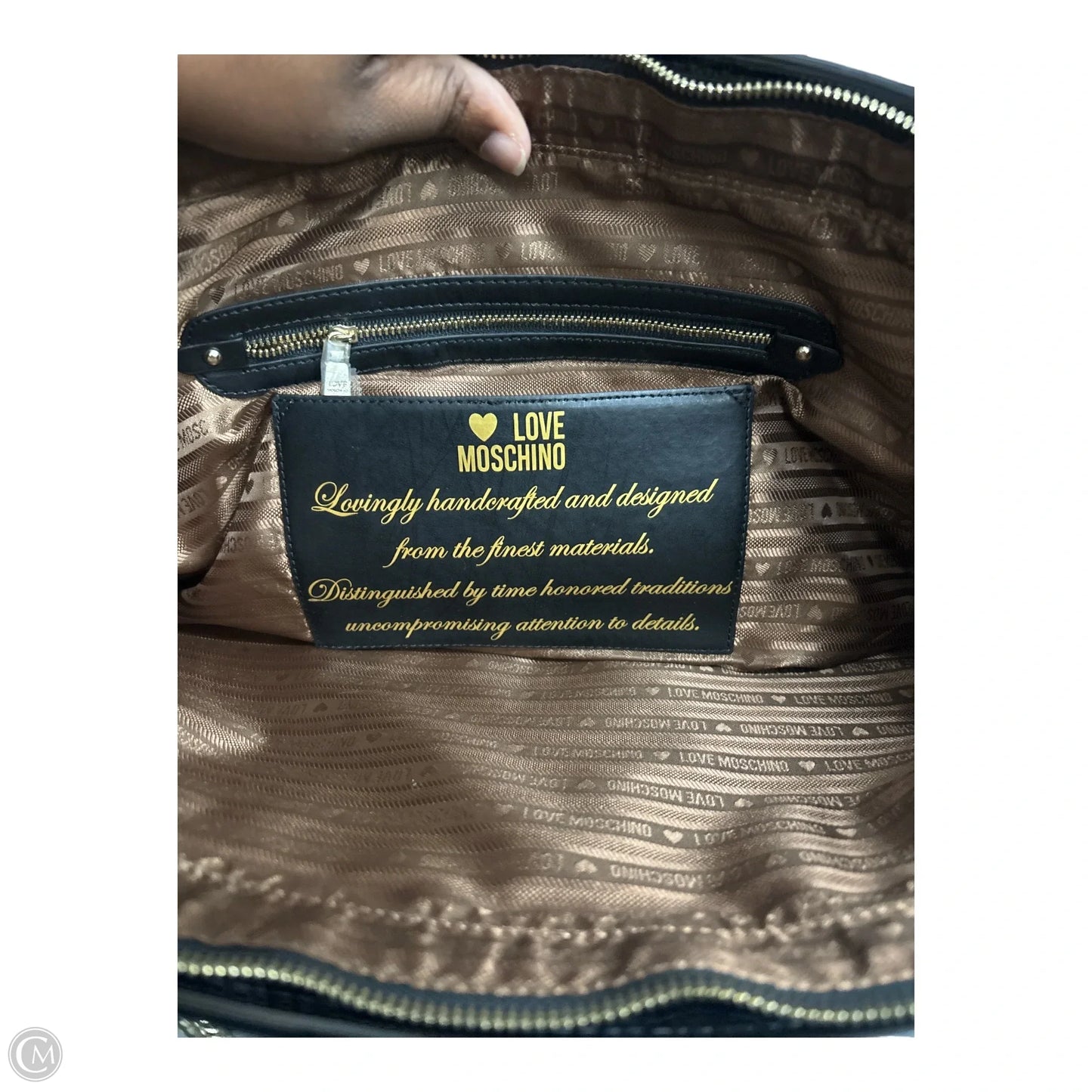 Handbag By Love Moschino, Size: Large