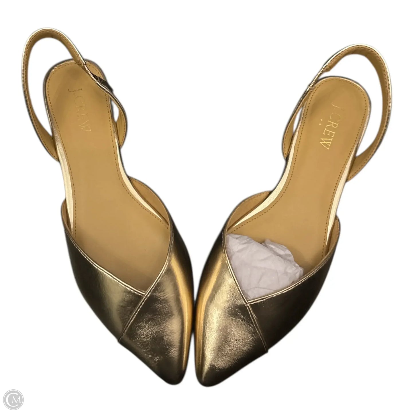 Shoes Flats By J. Crew In Gold, Size: 7