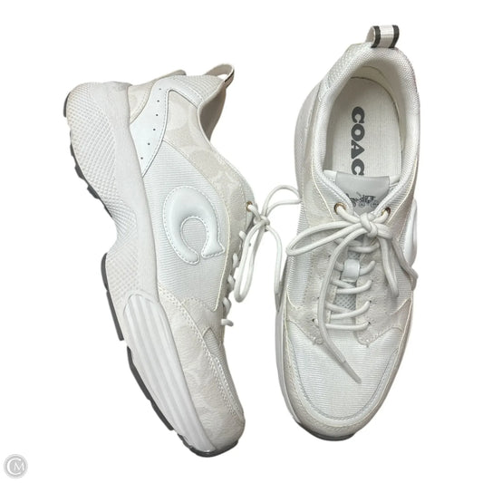 Shoes Designer By Coach In White, Size: 9.5