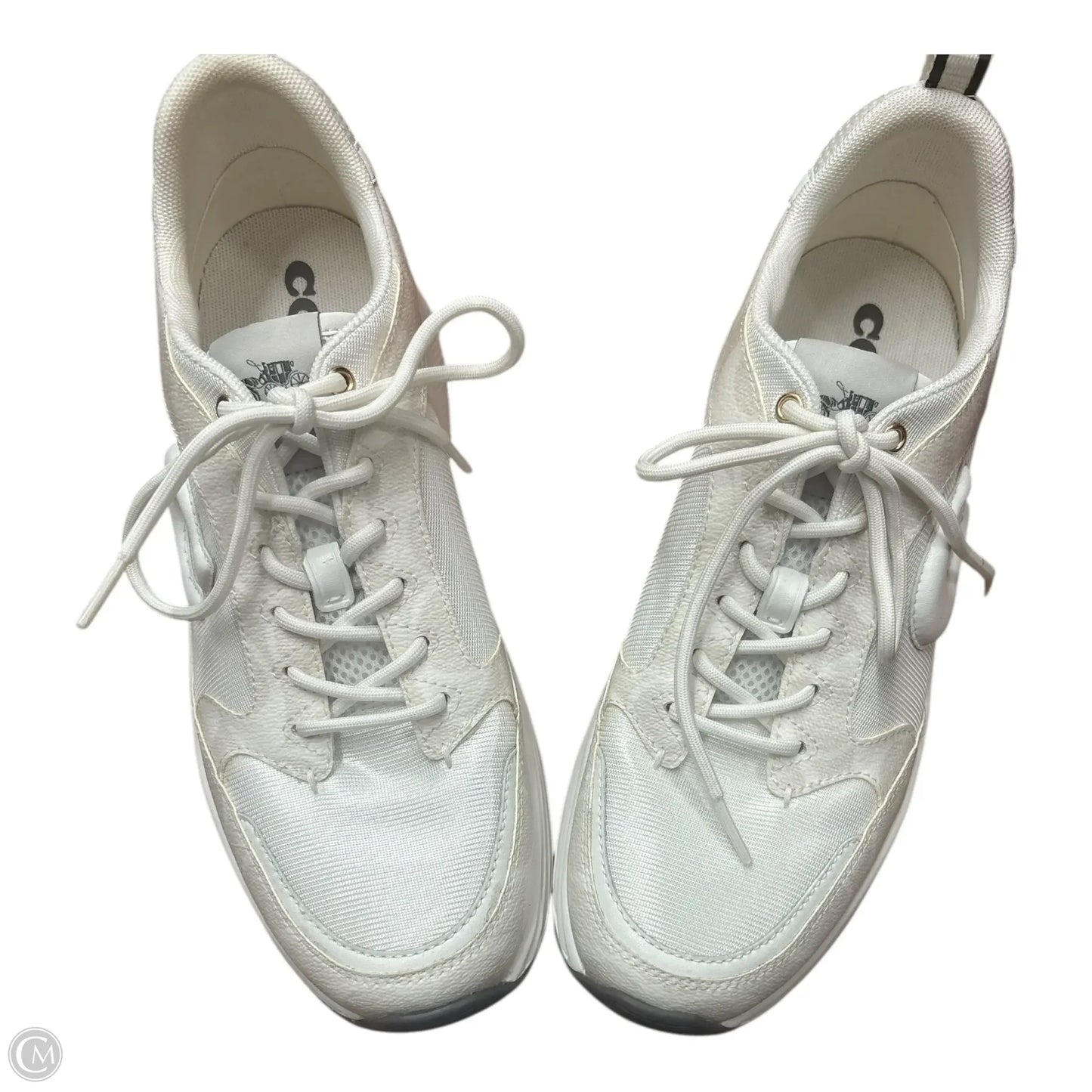 Shoes Designer By Coach In White, Size: 9.5