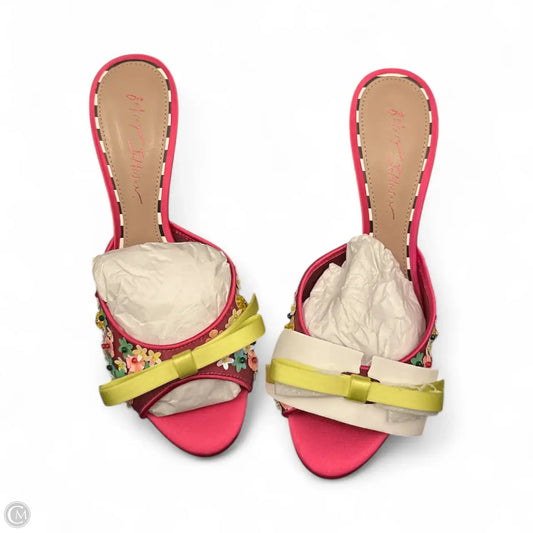 Shoes Heels Stiletto By Betsey Johnson In Floral Print, Size: 9.5