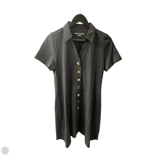 Dress Casual Short By Soft Surroundings In Black, Size: Mp