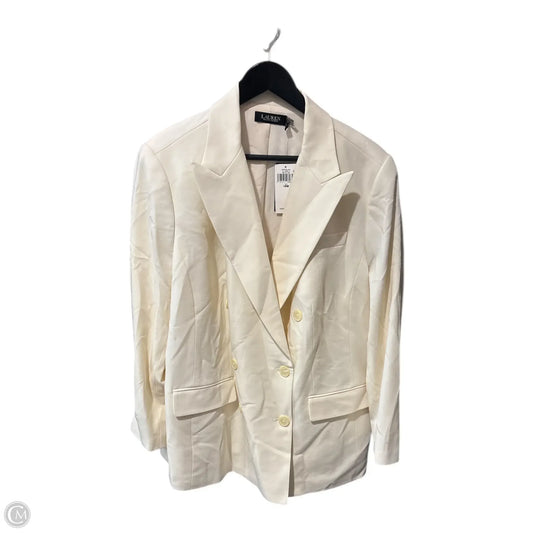 Blazer By Lauren By Ralph Lauren In Cream, Size: 18