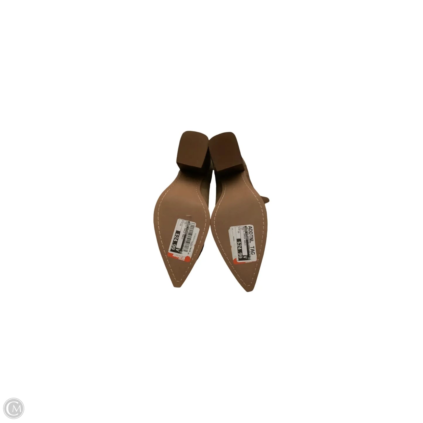 Boots Ankle Heels By Marc Fisher In Tan, Size: 11