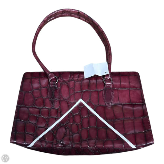 Handbag Leather By Dkny, Size: Medium