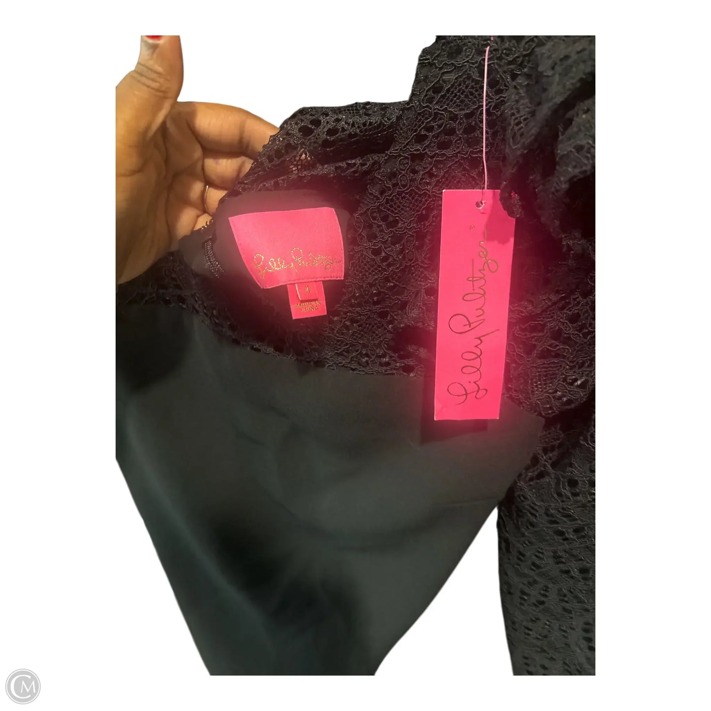 Dress Designer By Lilly Pulitzer In Black, Size: 4