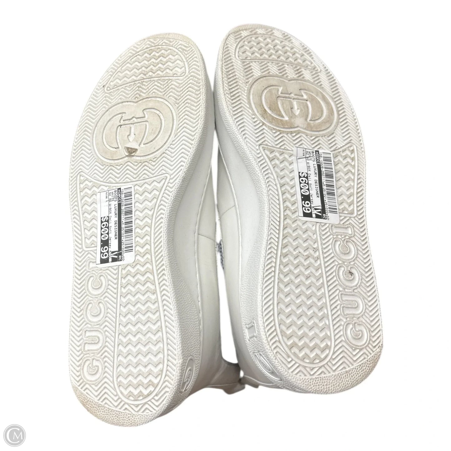 Boots Luxury Designer By Gucci In White